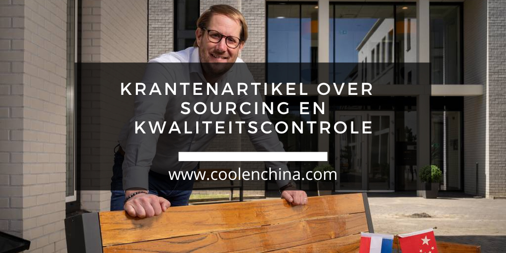 Krantenartikel over sourcing en kwaliteitscontrole